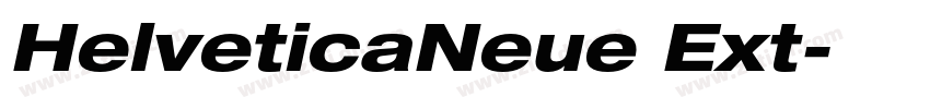 HelveticaNeue Ext字体转换